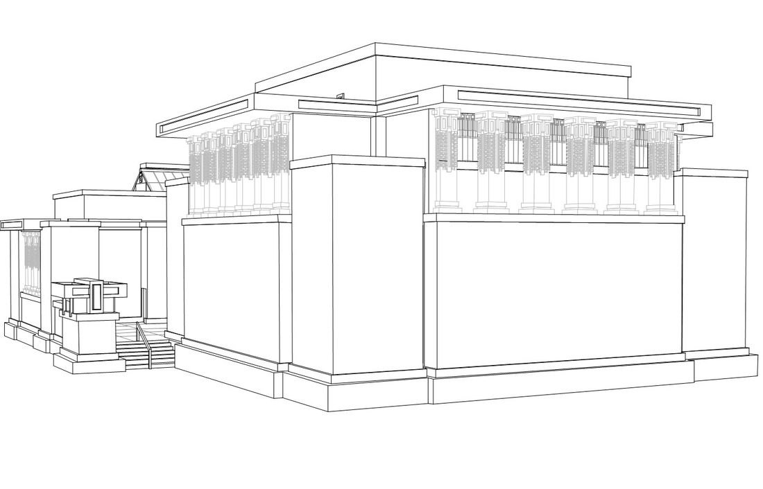 Unity Temple Architecture Design and Elevation dwg file  Cadbull